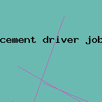 cement driver job truck